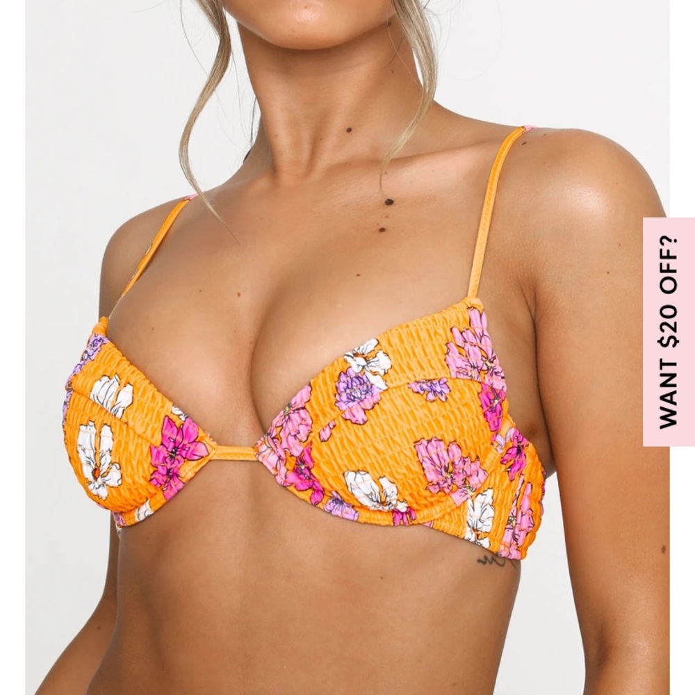 White Fox Boutique Costa Rica Bikini Top Wild Bloom